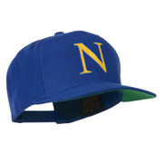 Greek Alphabet NU Embroidered Flat Bill Cap