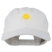 Gold Sun Embroidered Low Profile Washed Cap