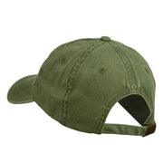 Gold Noel Embroidered Washed Cotton Cap