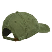 Gold Noel Embroidered Washed Cotton Cap