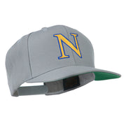 Greek Alphabet NU Embroidered Flat Bill Cap