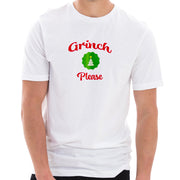 Grinch Please Pun Cotton Short Sleeve Graphic Shirt