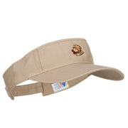 Golden Retriever Head Embroidered Pro Style Cotton Washed Visor