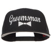 Groomsman Bow Tie Embroidered Cotton Snapback