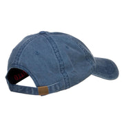 Golf Club Ball Crest Embroidered Washed Cap