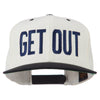 Get Out Embroidered Snapback Cap