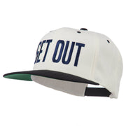 Get Out Embroidered Snapback Cap