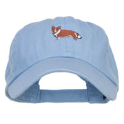 Corgi Dog Embroidered Low Cap