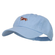 Corgi Dog Embroidered Low Cap