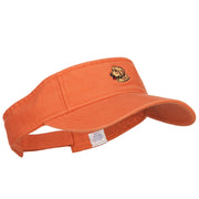 Golden Retriever Head Embroidered Pro Style Cotton Washed Visor