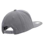 Licensed US Navy Veteran Embroidered Flexfit Snapback Style Cap - Dk-Grey OSFM