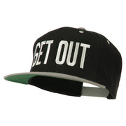 Get Out Embroidered Snapback Cap