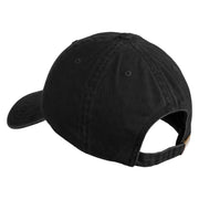 Life is Good Embroidered Cotton Twill Brass Buckle Cap - Black OSFM