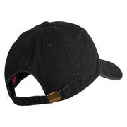 Life is Good Embroidered Cotton Twill Brass Buckle Cap - Black OSFM