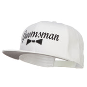 Groomsman Bow Tie Embroidered Cotton Snapback