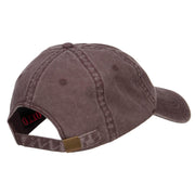 Golf Club Ball Crest Embroidered Washed Cap