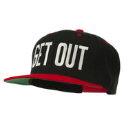 Get Out Embroidered Snapback Cap