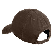 Life is Good Embroidered Cotton Twill Brass Buckle Cap - Brown OSFM