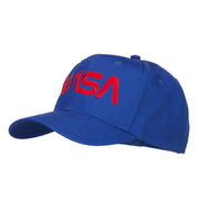 NASA Logo Font Embroidered Cap