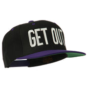 Get Out Embroidered Snapback Cap