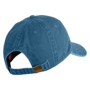 Life is Good Embroidered Cotton Twill Brass Buckle Cap - Sky Blue OSFM