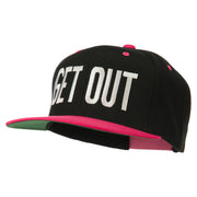 Get Out Embroidered Snapback Cap