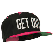 Get Out Embroidered Snapback Cap