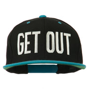 Get Out Embroidered Snapback Cap