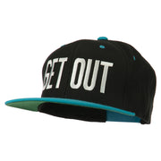 Get Out Embroidered Snapback Cap