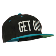 Get Out Embroidered Snapback Cap