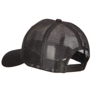 6 Panel High Profile Cotton Mesh Cap