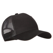 6 Panel High Profile Cotton Mesh Cap