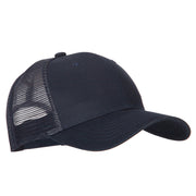 6 Panel High Profile Cotton Mesh Cap