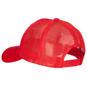 6 Panel High Profile Cotton Mesh Cap