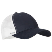 6 Panel High Profile Cotton Mesh Cap