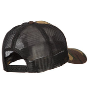 6 Panel High Profile Cotton Mesh Cap