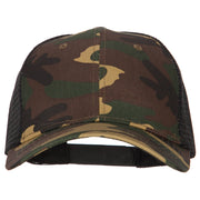 6 Panel High Profile Cotton Mesh Cap