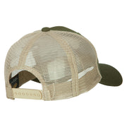 6 Panel High Profile Cotton Mesh Cap