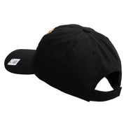 US Marines Veteran Flag Design Embroidered 6 Panel Unstructured Cotton Twill Cap Made in USA - Black OSFM