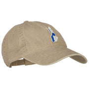 Finland Flag Map Embroidered Washed Cotton Twill Cap