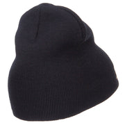 Number 1 Grandpa Embroidered Short Beanie