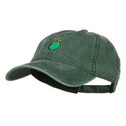 Pot of Gold Embroidered Washed Cotton Cap