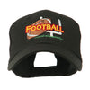 Football Field Goal Post and Ball Embroidered Cap