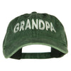 Wording of Grandpa Embroidered Washed Cap