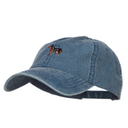 German Shepherd Dog Embroidered Washed Cap