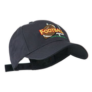 Football Field Goal Post and Ball Embroidered Cap