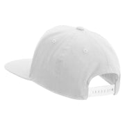 Licensed US Navy Seabee Veteran Embroidered Flexfit Snapback Style Cap - White OSFM