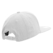 Licensed US Navy Seabee Veteran Embroidered Flexfit Snapback Style Cap - White OSFM