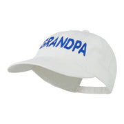 Wording of Grandpa Embroidered Washed Cap