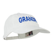 Wording of Grandpa Embroidered Washed Cap